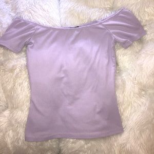 Ribbed Shoulderless Tank